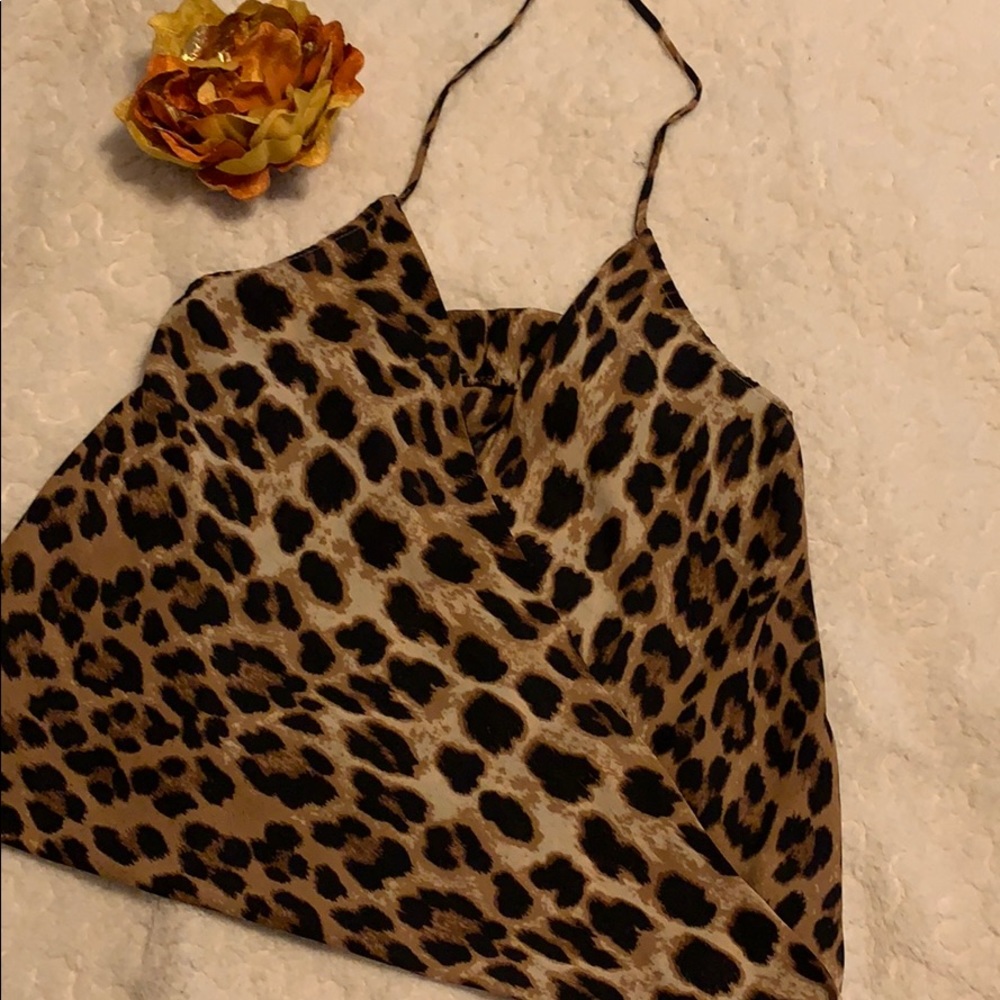 Leopard print camisole